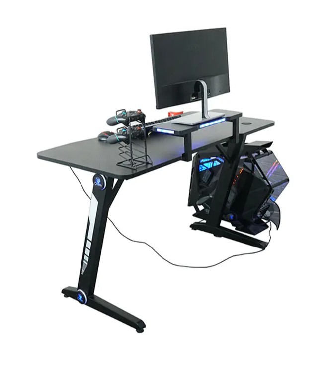 Unleashing the Full Potential: The Amazon Basics Z-Shaped Gaming Desk HJ008 with   RGB Lights - Your Ultimate Gaming Companion...But Can It Really Enhance Your   Experience?
